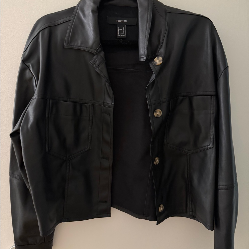 Forever 21 Black Leather Jacket